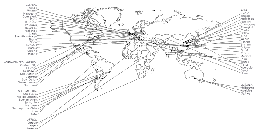 Mappa relazioni internazionali DiAP