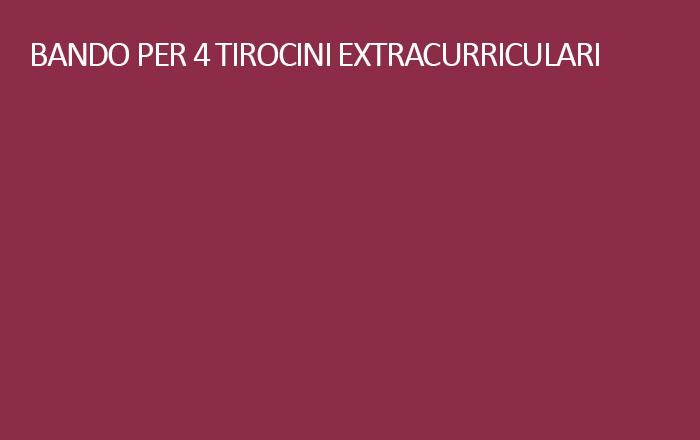 Bando quattro tirocini