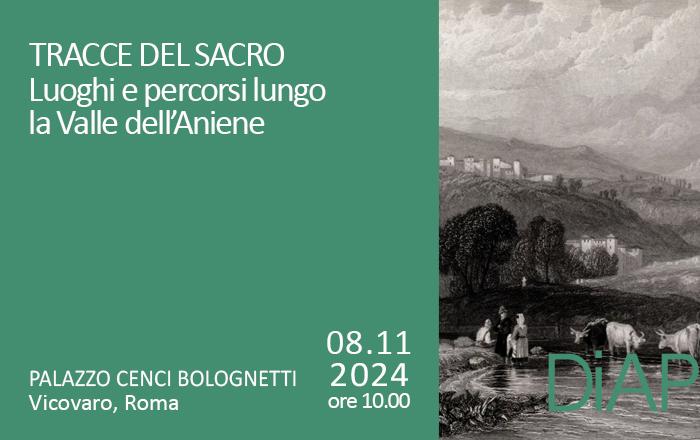 Immagine decorativa fiume Aniene scena di vita fluviale, descrizione evento a destra