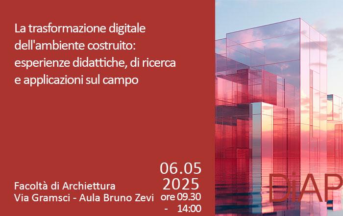 banner con testo a sinistra e immagine di edifici a destra