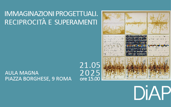 Testo evento a sinistra, immagine astratta a destra